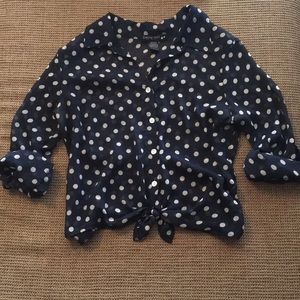 Polka Dot Button Down